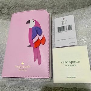 KATE SPADE ♠️ FLOCK PARTY PASSPORT HOLDER